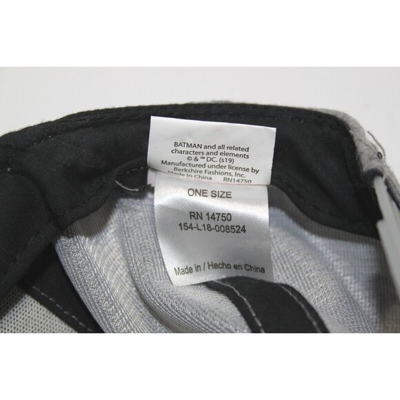 DC Batman Snapback Baseball Cap Hat Bat Logo Color Flat Brim Youth Adjustable - Picture 7 of 7